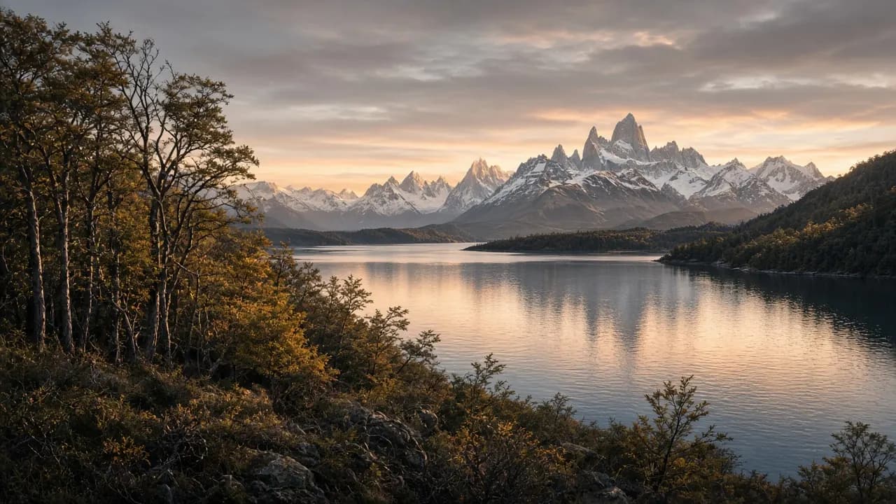 Paisaje patagónico asociado al concepto Lenga Austral